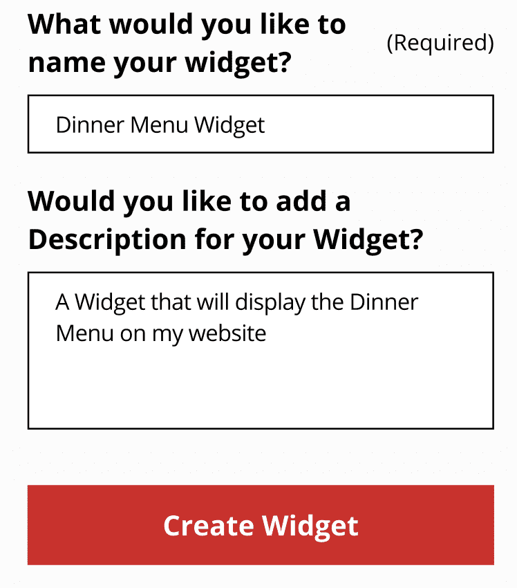 renaming widgets