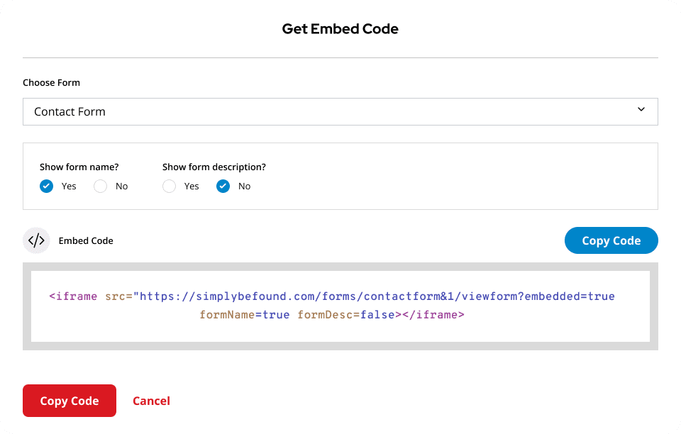 Get Embed Code