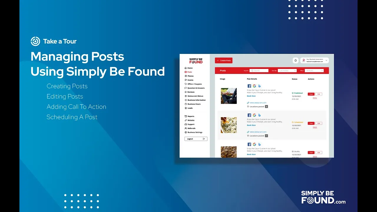 Managing Posts Using Simply Be Found
