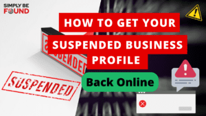 how to get your suspended business profile back online